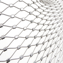 Animal zoo stainless steel wire protective rope fence mesh